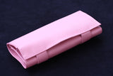 シザーケース サフィアーノ風 ロールケース ピンク PUレザー