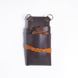 シザーケース NEW TW-16 チョコブラウン 本革 5丁