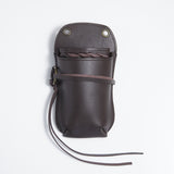 シザーケース ぴーなつ3 チョコ 本革 4丁