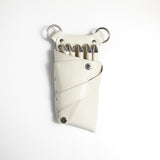 シザーケース No.42 ホワイト 本革 5丁