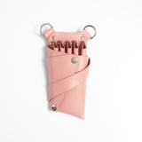 シザーケース No.42 ベビーピンク 本革 5丁