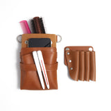 【完売】シザーケース ナビアⅡ ブラウン 4丁 PUレザー