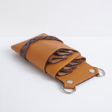 シザーケース NEW TW-16 ブラウン 本革 5丁