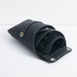 シザーケース "comodo" クリッパーケース ブラック PUレザー 4丁用