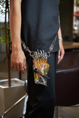 【再入荷】シザーケース ホログラム・ゴールド PVC 5丁