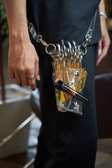 【再入荷】シザーケース ホログラム・ゴールド PVC 5丁