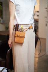 シザーケース NEWオーバルブラウン 本革 0~6丁