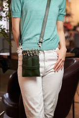 【完売】シザーケース ナビアⅡ オリーブ 4丁 PUレザー