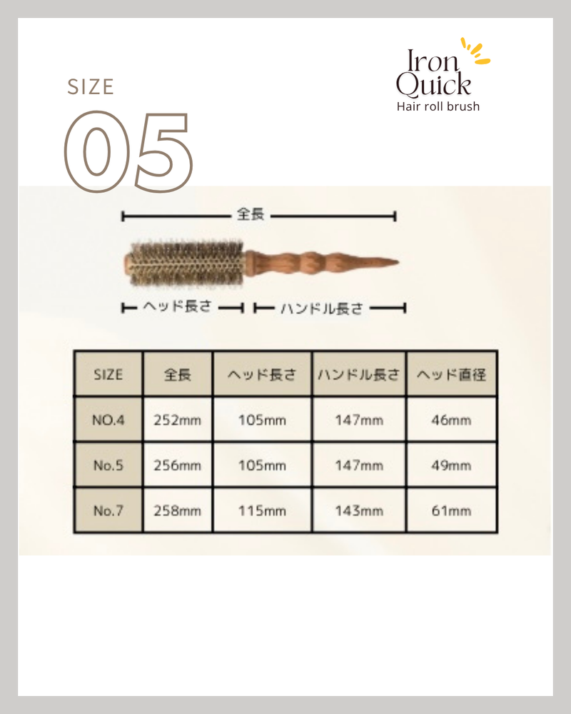 【新商品】7月29日 《再入荷》　  IRON Quick Hair Roll Brush