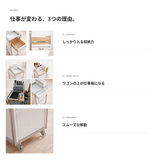 【GROUP ORDER】KOREAN WOOD COLOR WAGON サロン用ワゴン