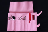 剪刀包 Saffiano 風格捲筒包 粉紅色 PU 皮革