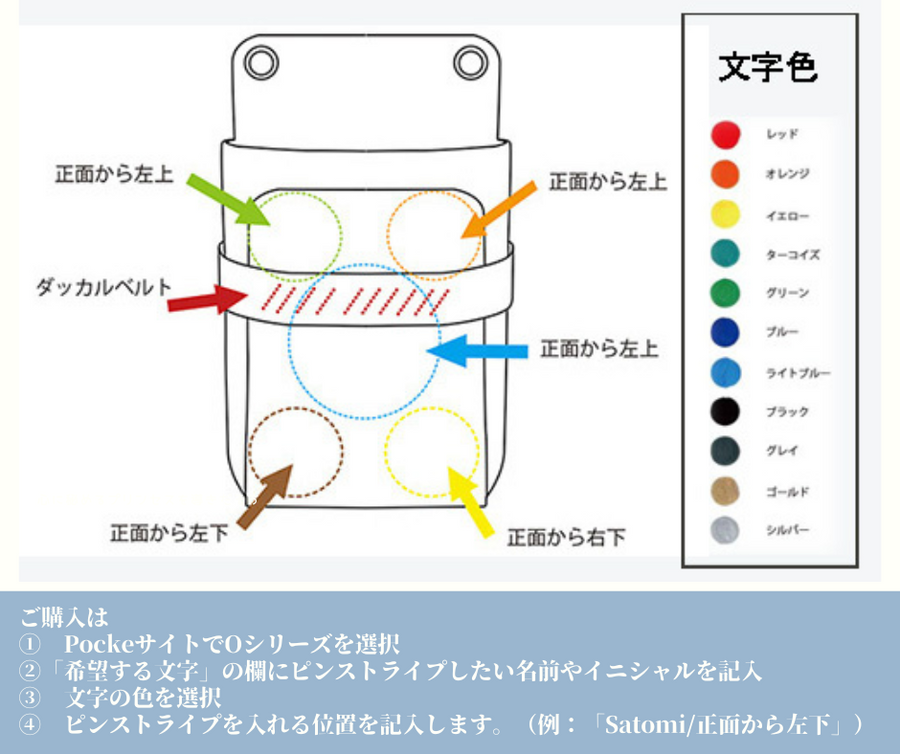 ピンストライプ（名入れ） – POCKE