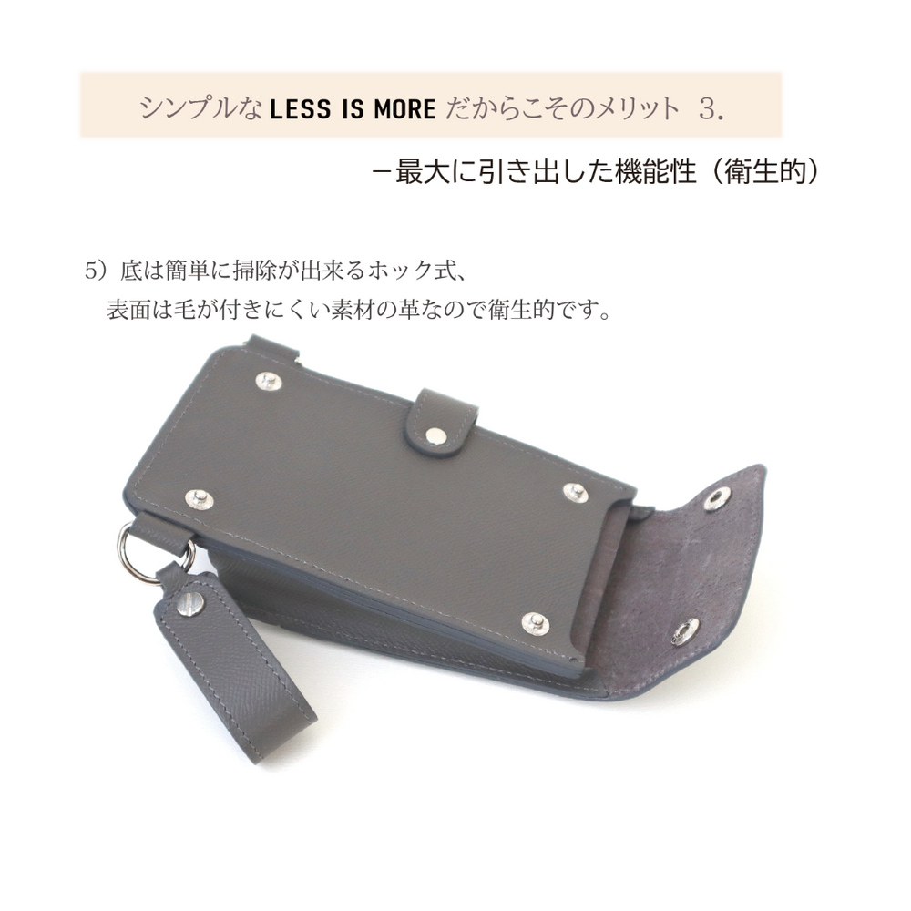 シザーケース 本革 4丁黒&白 シザーケース本革4丁用 -square s- |シザーケース専門店｜美容師